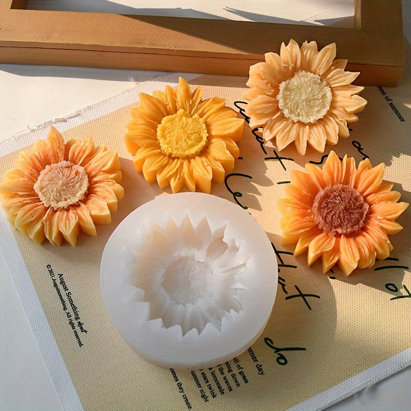 Soap Making Name - Vibrant 3D Sunflower Silicone Mold for