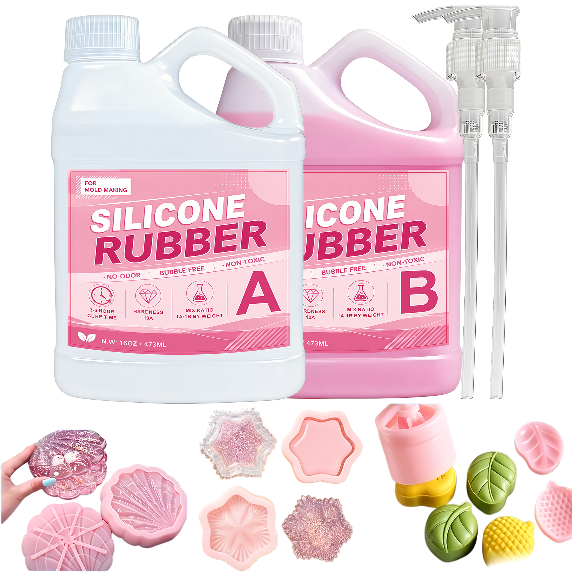 Soap Making Lab - Liquid Silicone Rubber-Performance Making Kit, Fast