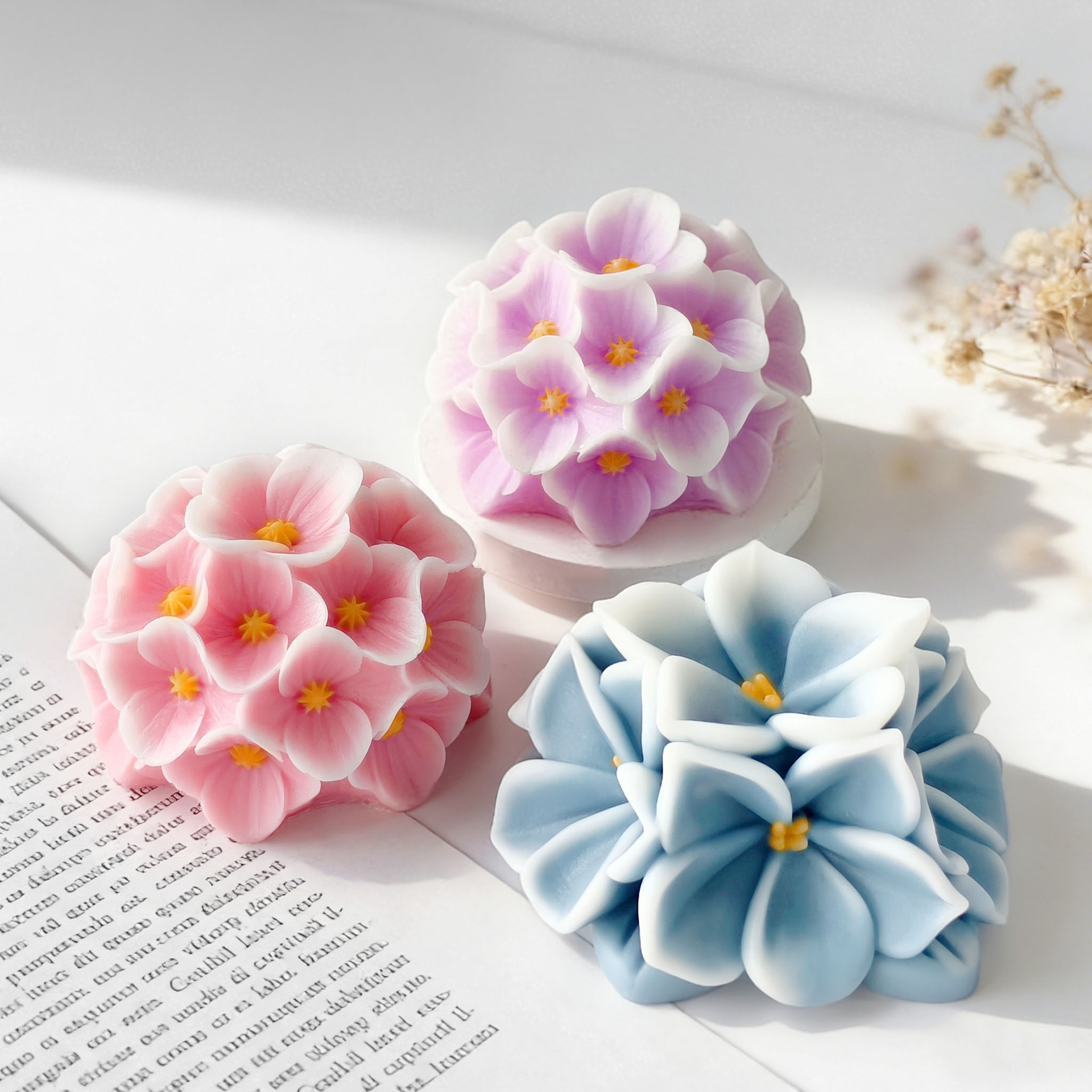 Soap Making Homemade - Flowers Ball Aroma Candle Silicone Mold