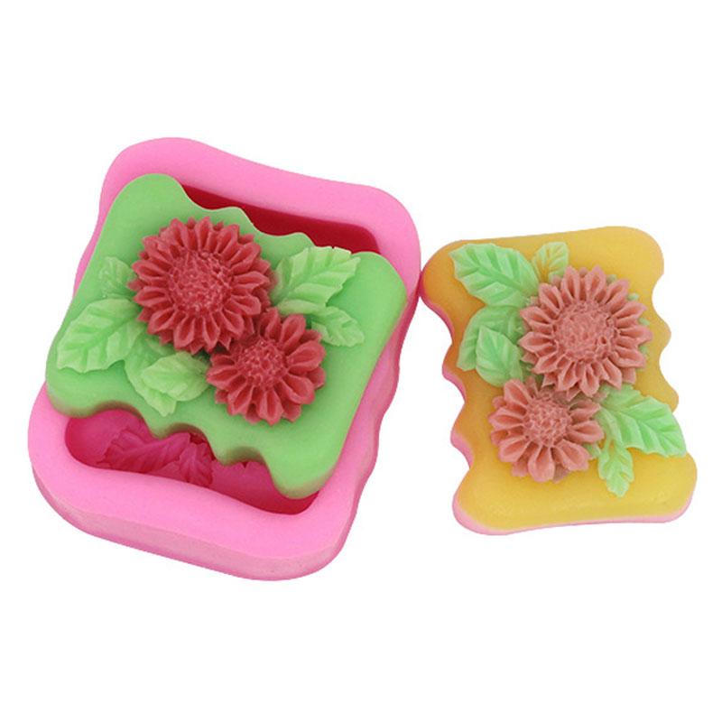 3D Square Flower Silicone Soap - Soap Making Homemade のレビューと価格