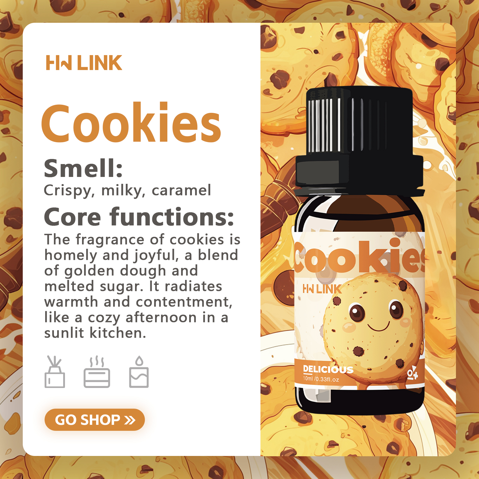 10ml Cookies Essential Oils Pe - Soap Making Ingredients のレビューと価格