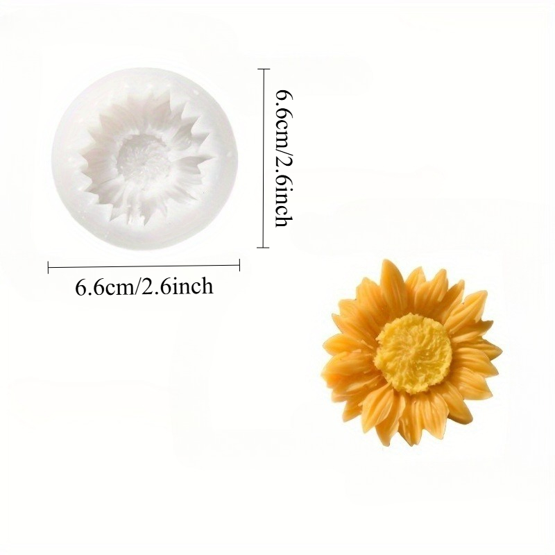 Vibrant 3D Sunflower Silicone  - Soap Making Name のレビューと価格