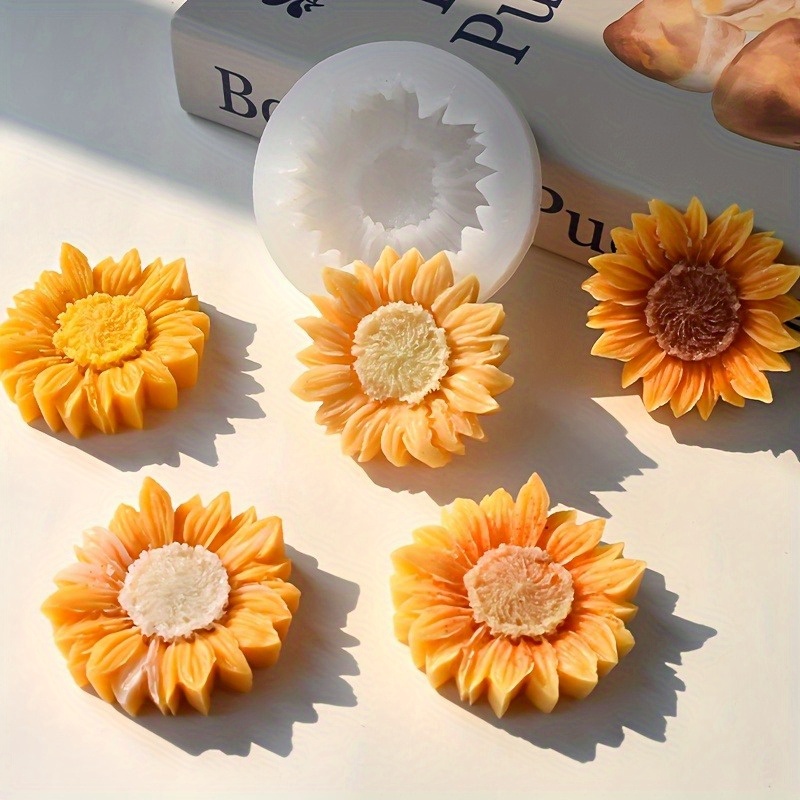 Vibrant 3D Sunflower Silicone  - Soap Making Name のレビューと価格