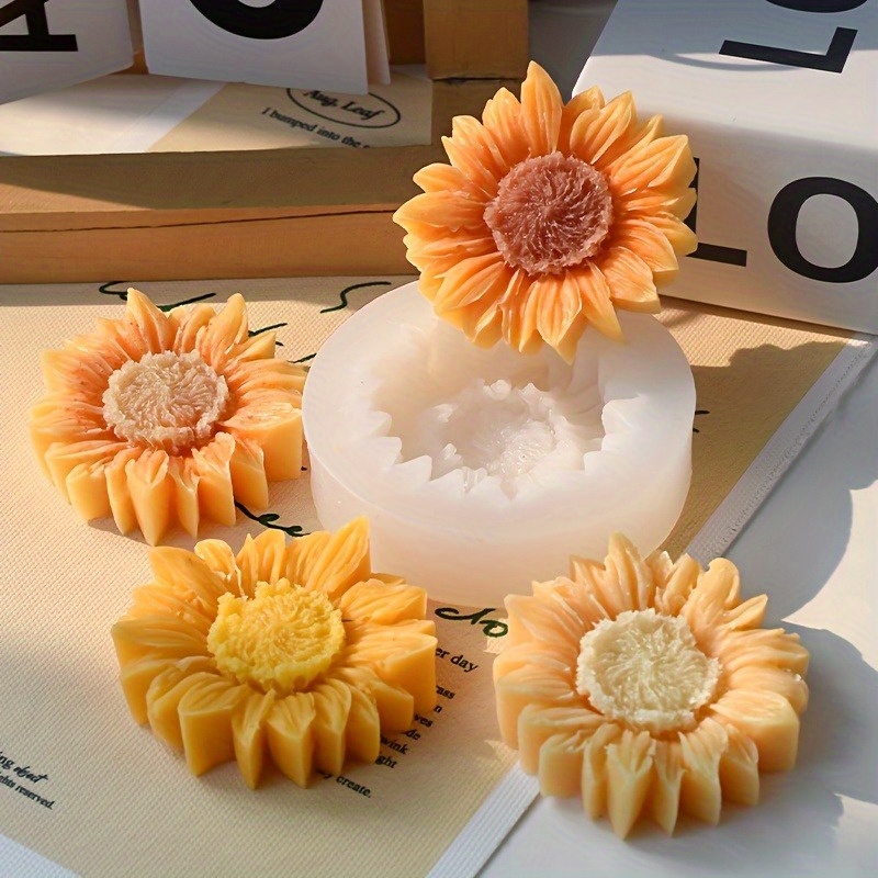 Vibrant 3D Sunflower Silicone  - Soap Making Name のレビューと価格