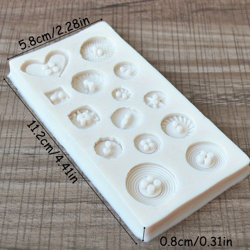 Buttons Shape Silicone Mold Si - Soap Making Name のレビューと価格