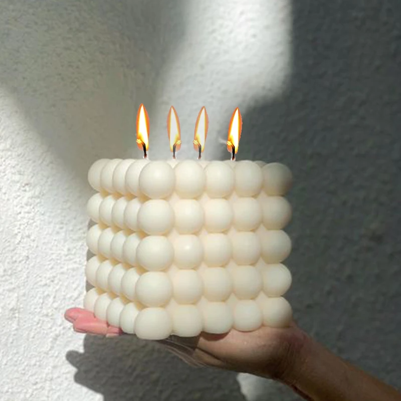 Large Bubble Cube Candles Sili - Soap Making Home のレビューと価格