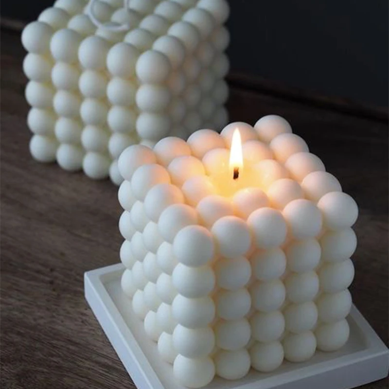 Large Bubble Cube Candles Sili - Soap Making Home のレビューと価格