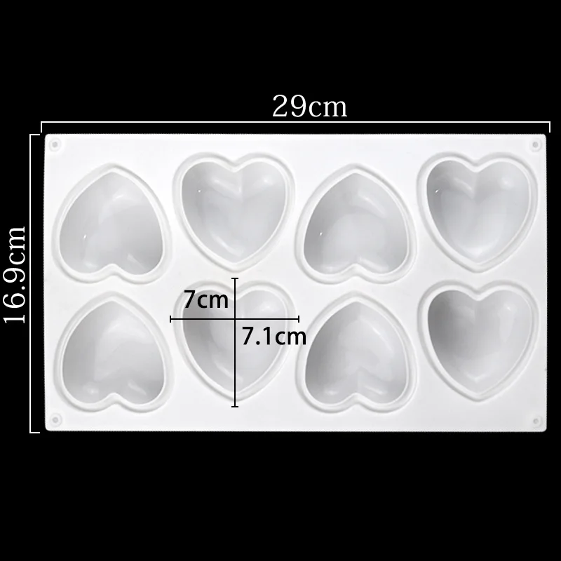 Love Heart Silicone Soap Mold  - Soap Making Lab のレビューと価格