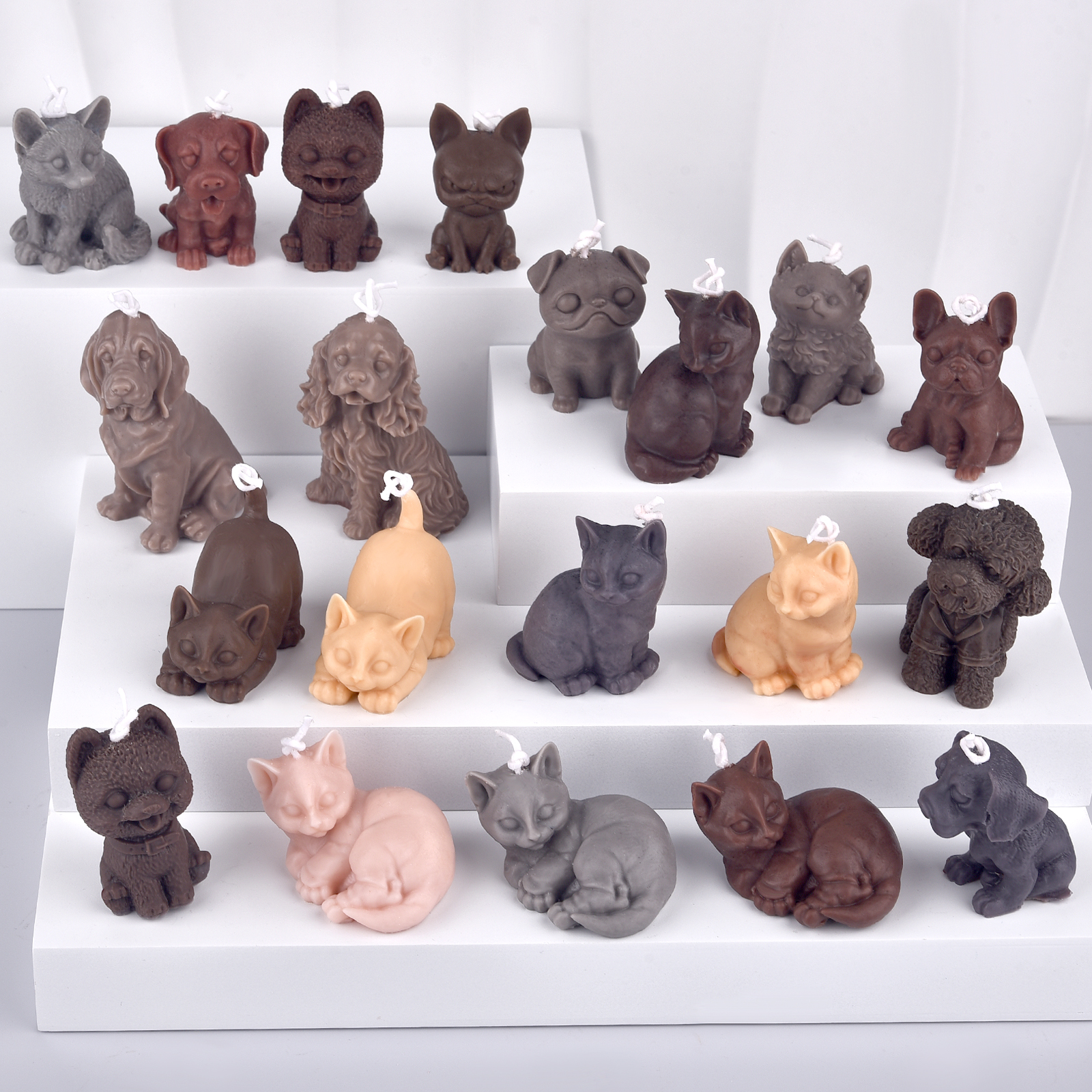 3D Dogs Cats Silicone Mold For - Soap Making Home のレビューと価格
