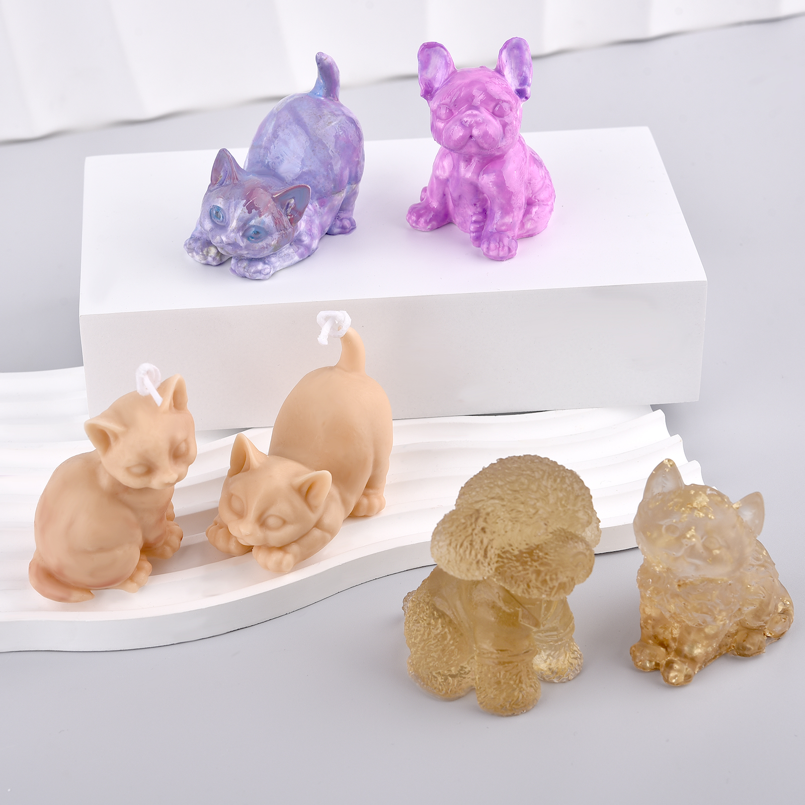 3D Dogs Cats Silicone Mold For - Soap Making Home のレビューと価格