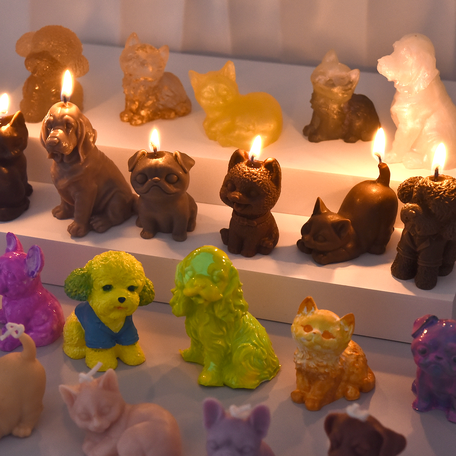 3D Dogs Cats Silicone Mold For - Soap Making Home のレビューと価格