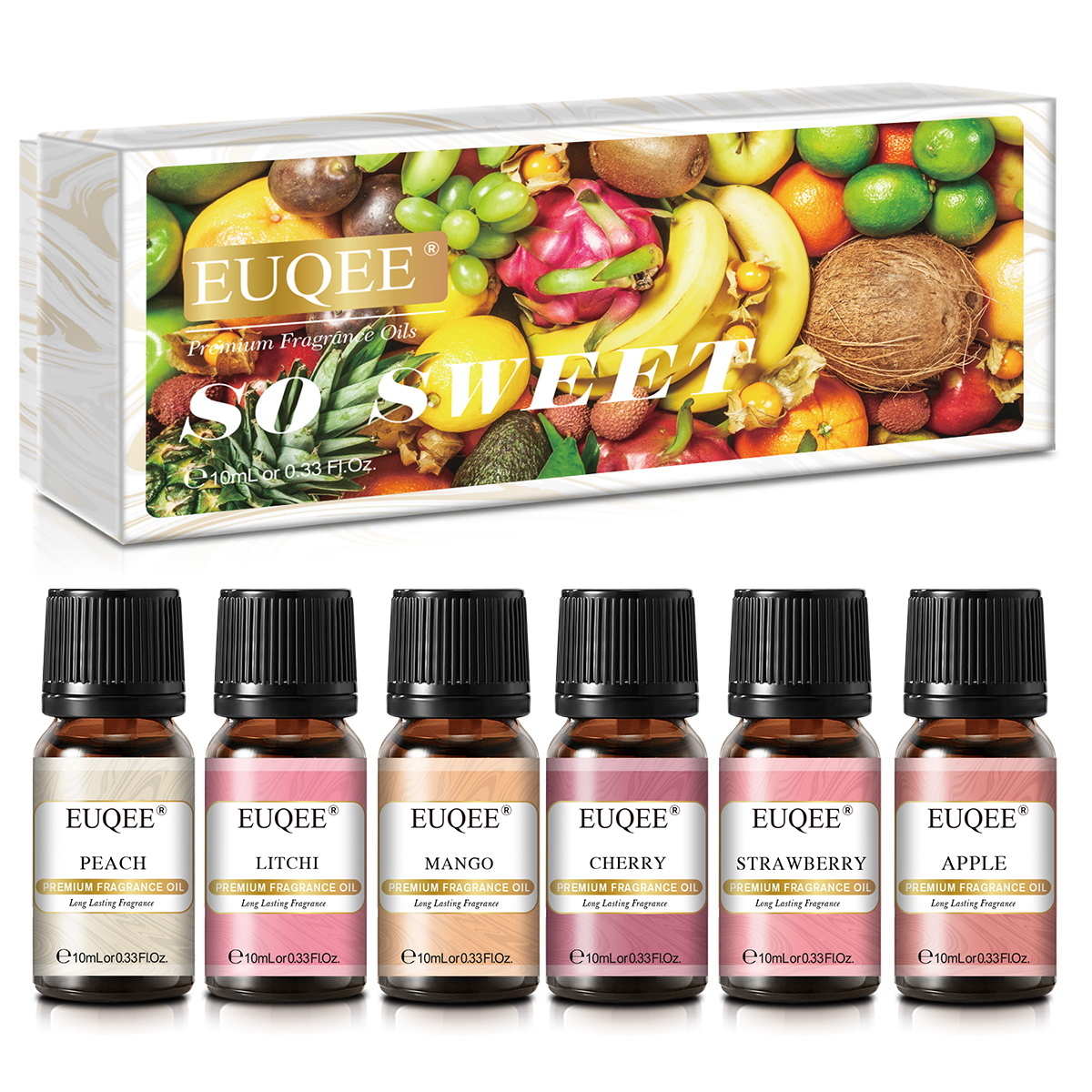 EUQEE 6pcs Fragrance Oils Set  - Soap Making Ingredients のレビューと価格