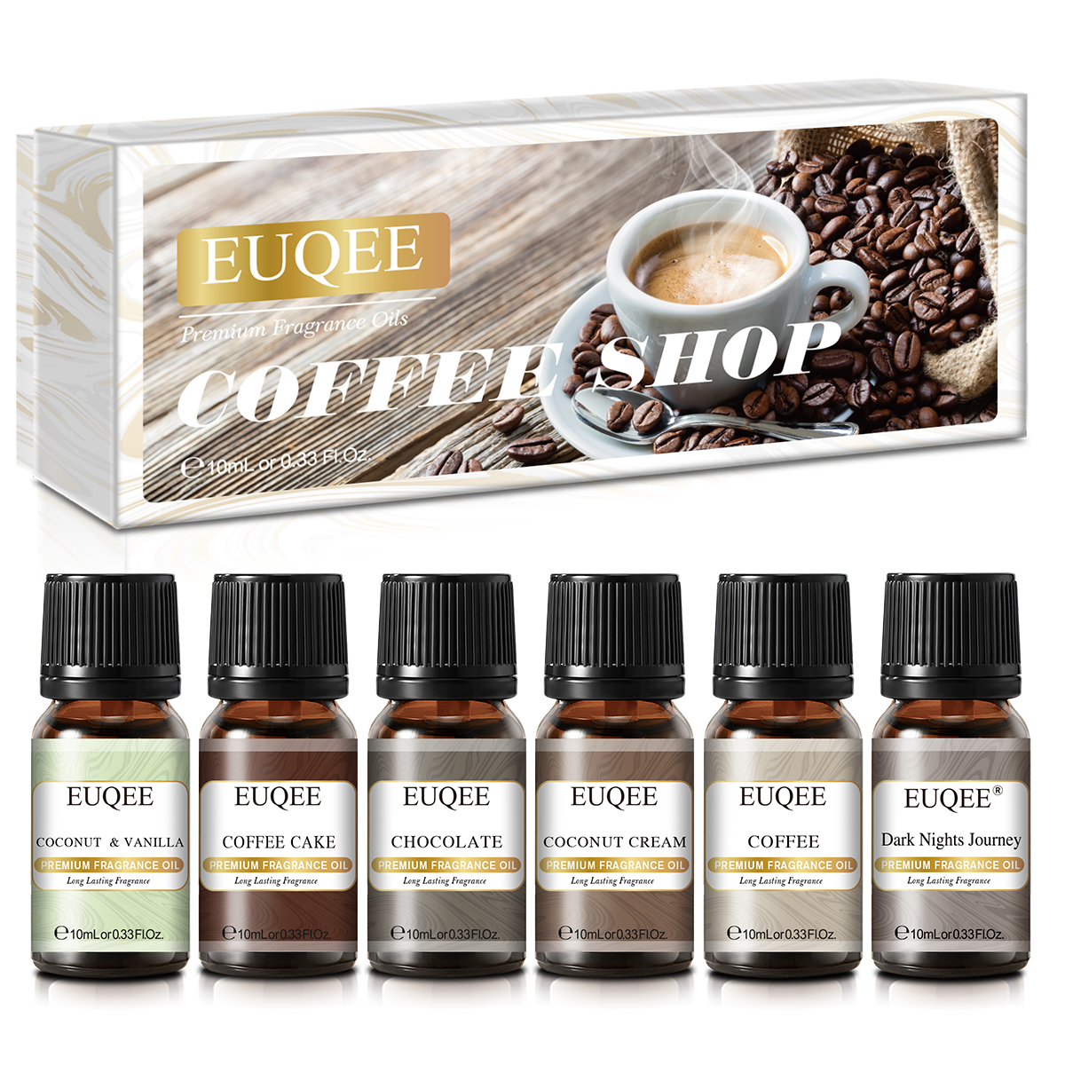 EUQEE 6pcs Fragrance Oils Set  - Soap Making Ingredients のレビューと価格