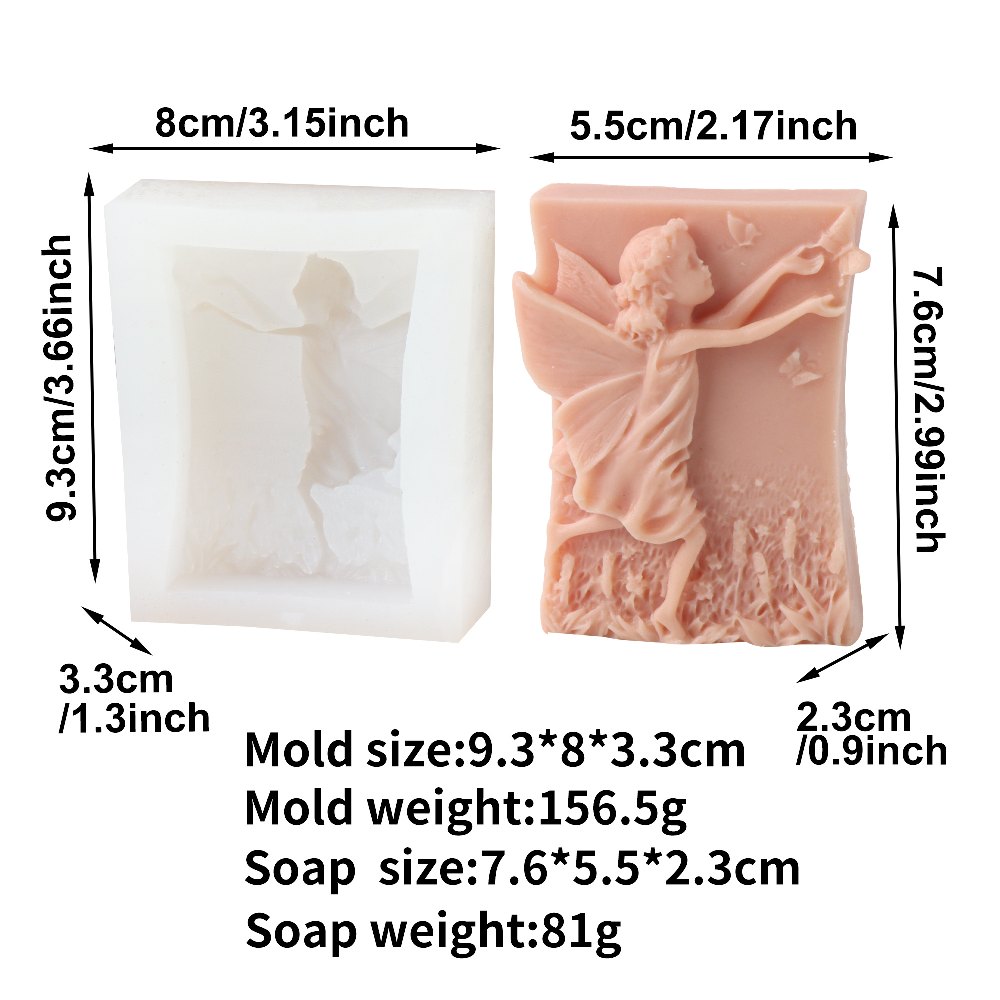 Flower Fairy Silicone Soap Mol - Soap Making Home のレビューと価格