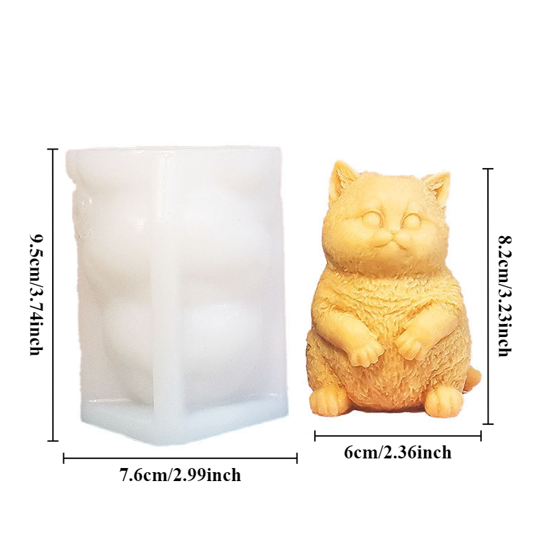 DIY Standing Fat Cat Silicone  - Soap Making Animal Fat のレビューと価格