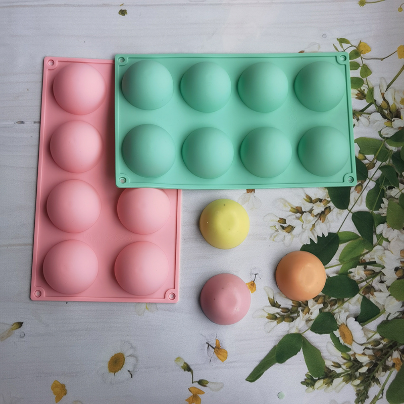 8 Hole halfsphere Silicone Pud - Soap Making Home のレビューと価格
