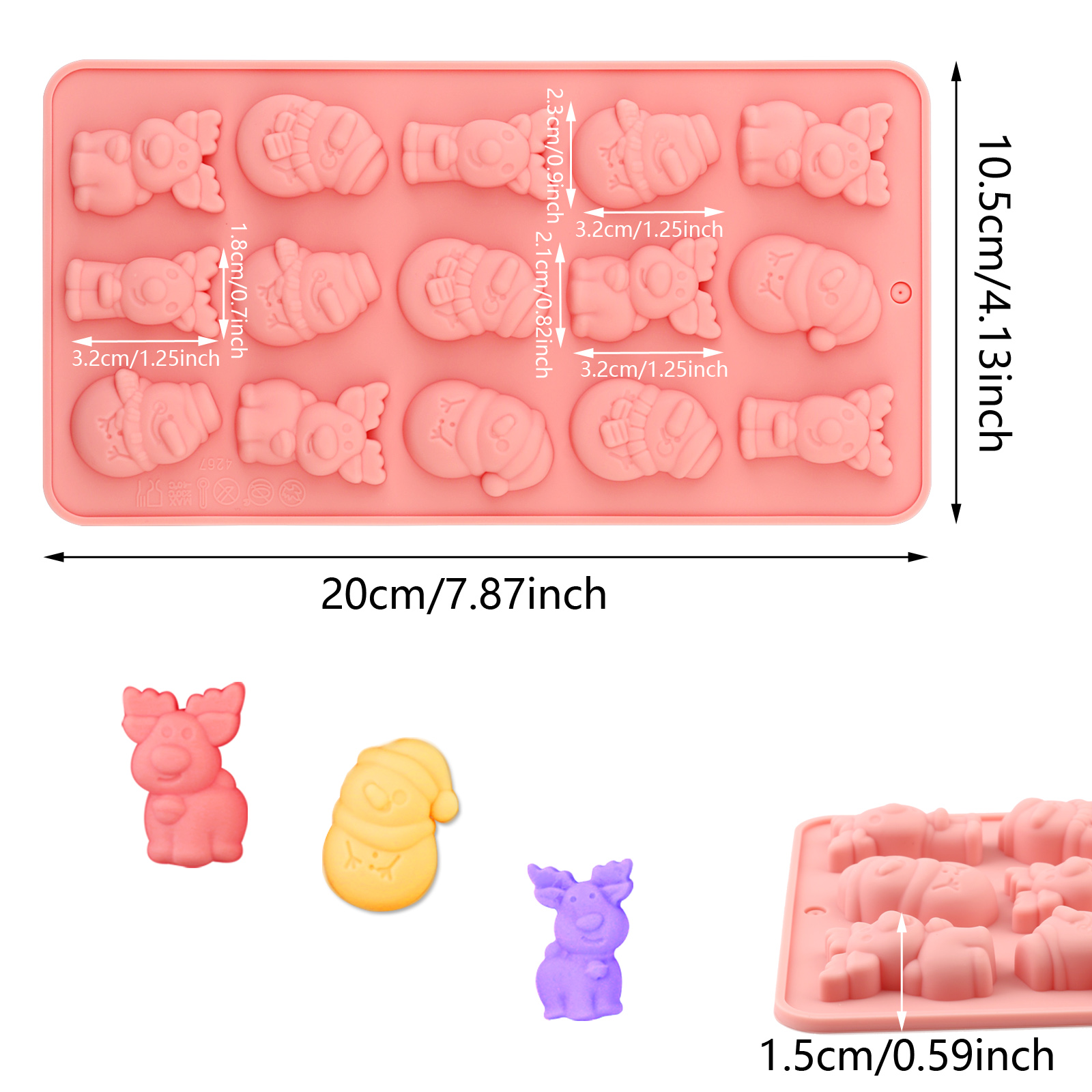 15-Cavity Christmas Snowman an - Soap Making Directions のレビューと価格