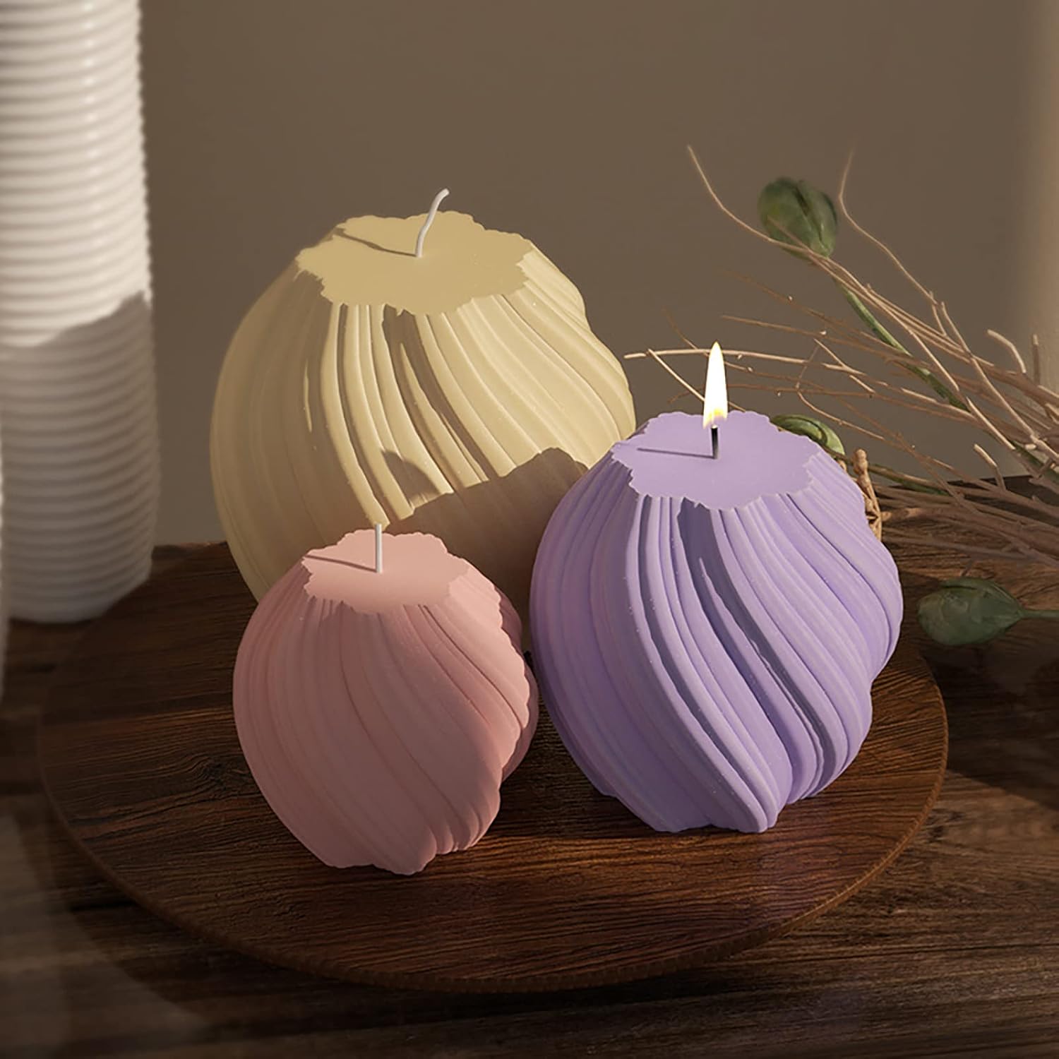 3 Pack Wave Candle Molds - Mul - Soap Making Home のレビューと価格