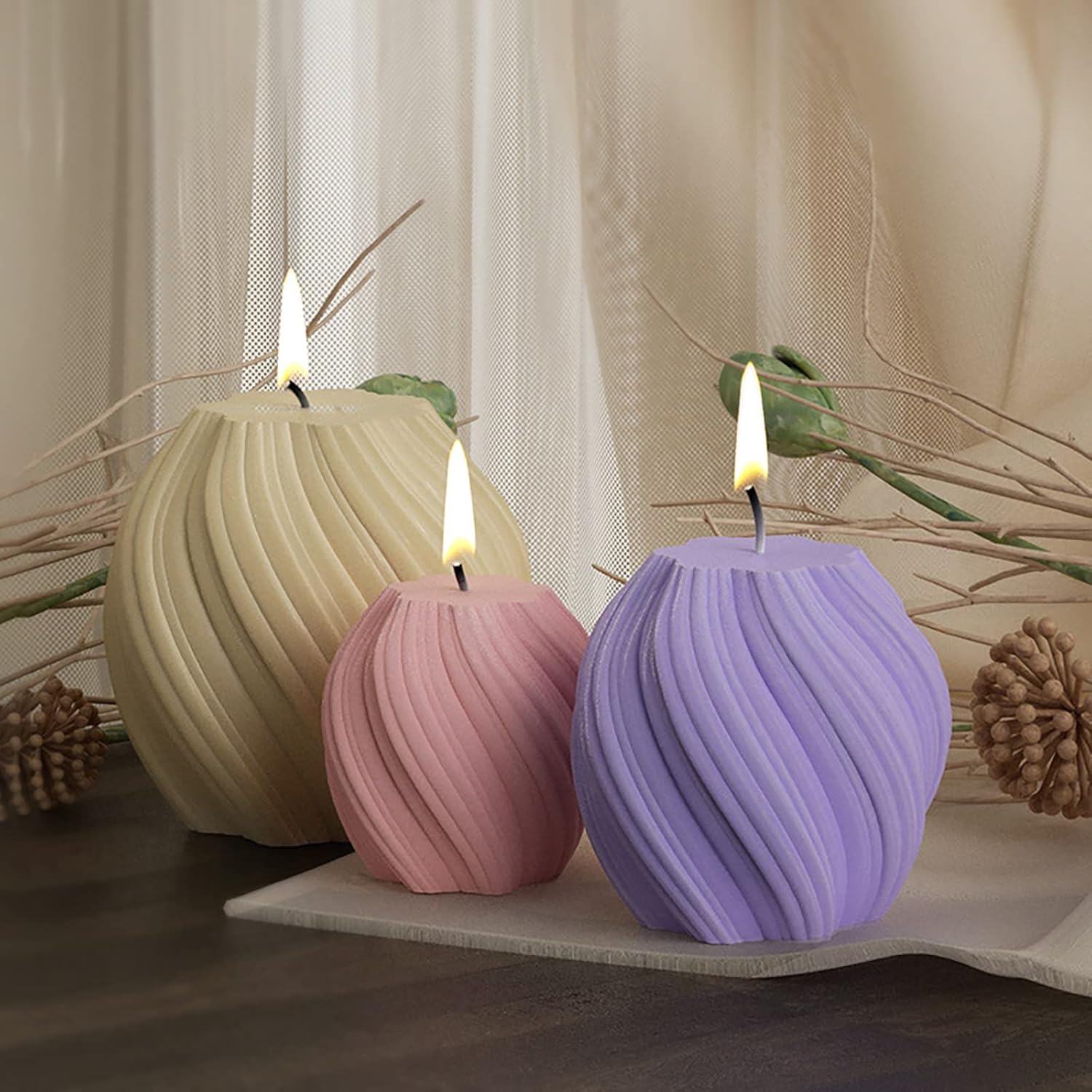 3 Pack Wave Candle Molds - Mul - Soap Making Home のレビューと価格