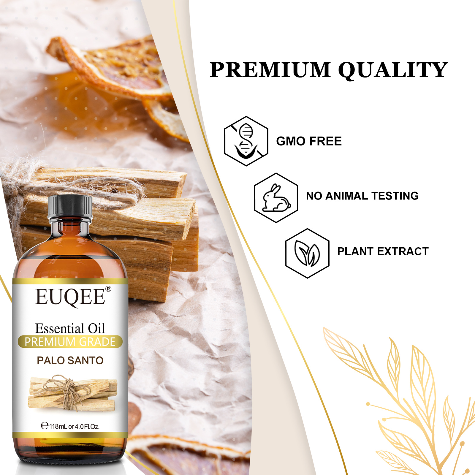 EUQEE 118ml Essential Oil Palo - Soap Making Ingredients のレビューと価格