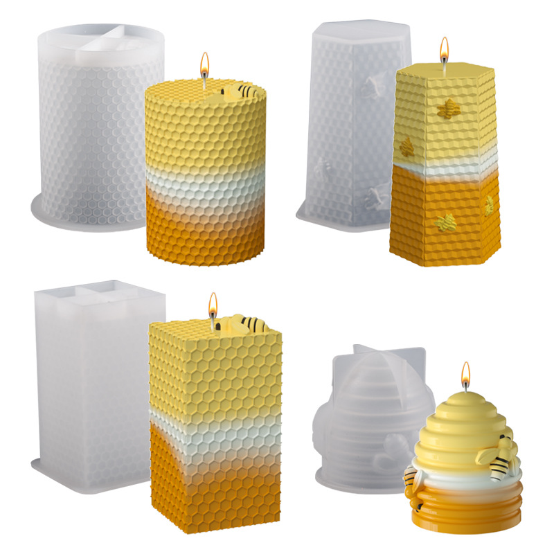 Candle Silicone Mold 3D Bee Ho - Soap Making Homemade のレビューと価格