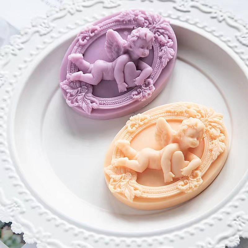 3D Angel Kids Shaped Silicone  - Soap Making Home のレビューと価格