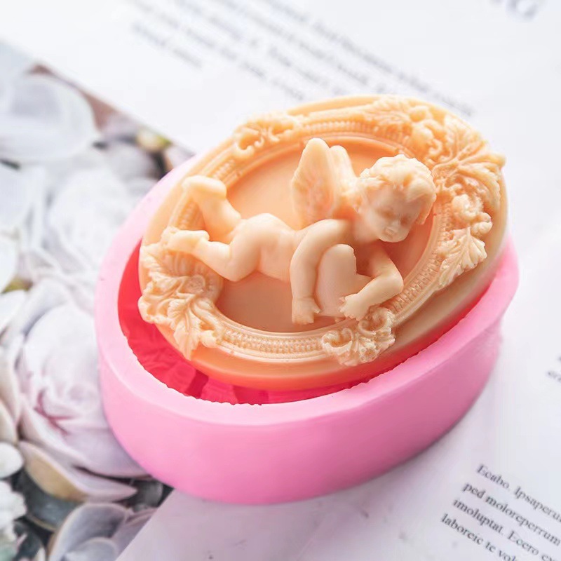 3D Angel Kids Shaped Silicone  - Soap Making Home のレビューと価格
