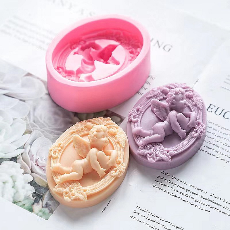 3D Angel Kids Shaped Silicone  - Soap Making Home のレビューと価格