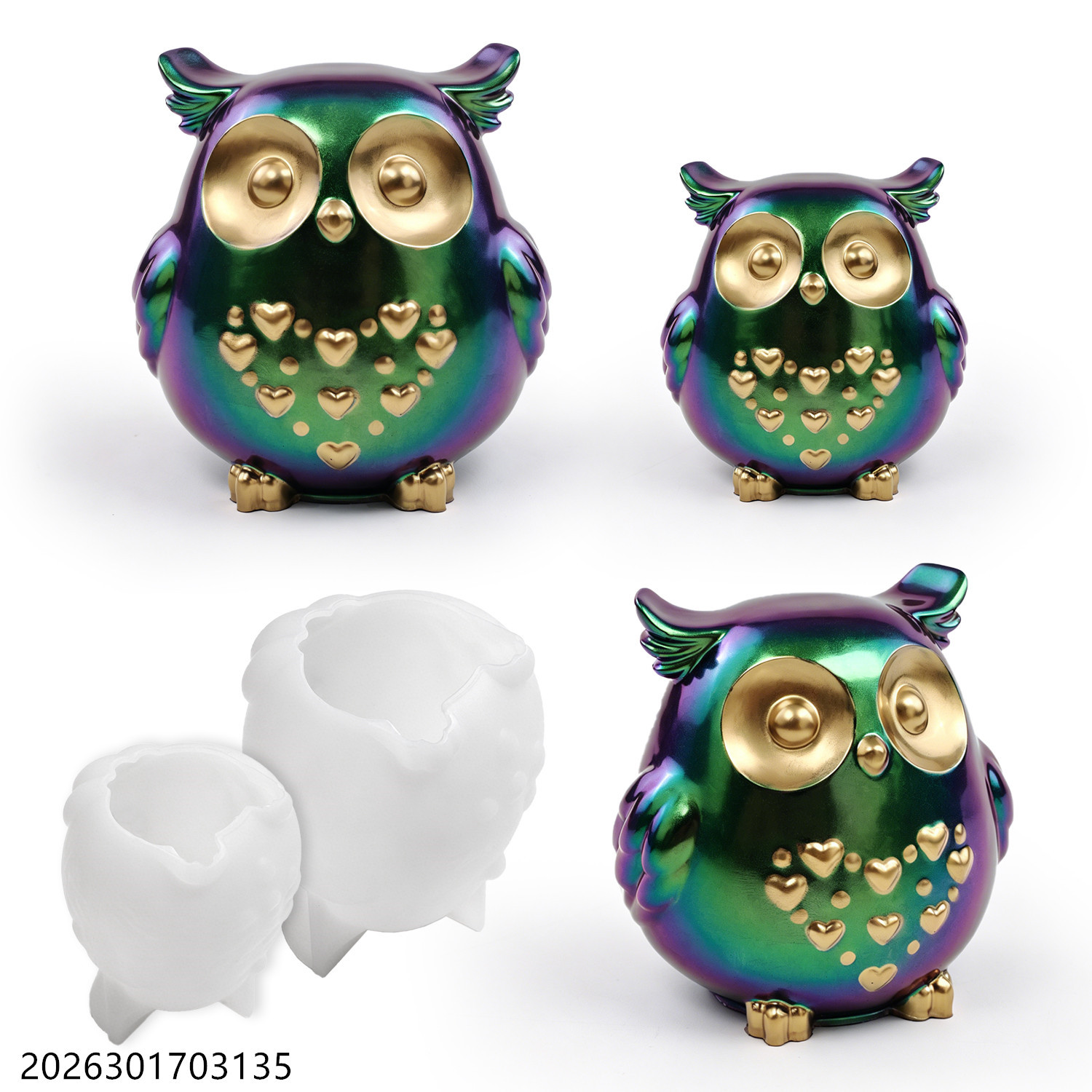 Owl Silicone Mold 3D Bird Shap - Soap Making Name のレビューと価格