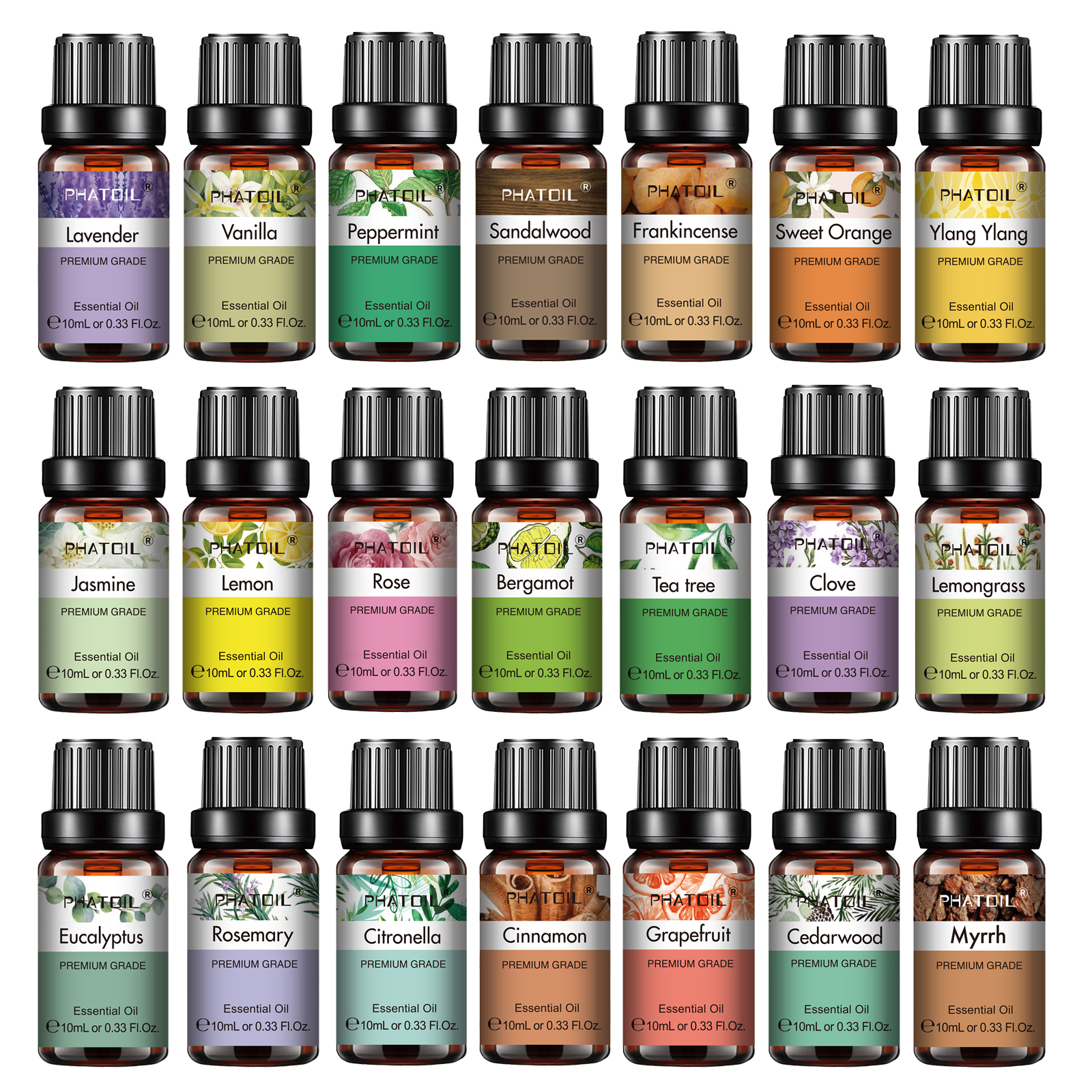 PHATOIL 10ml Essential Oils Pu - Soap Making Ingredients のレビューと価格